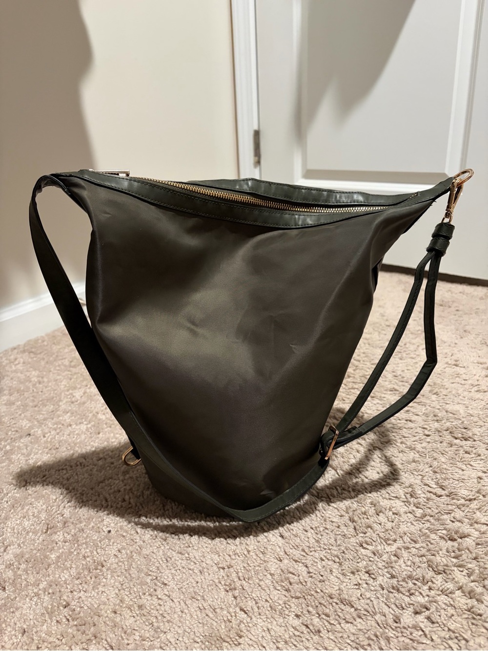 Women’s Olive Green Crossbody Sling Bag